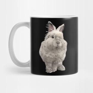 White Lion Head Rabbit _ Bunniesmee Mug